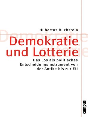 cover image of Demokratie und Lotterie